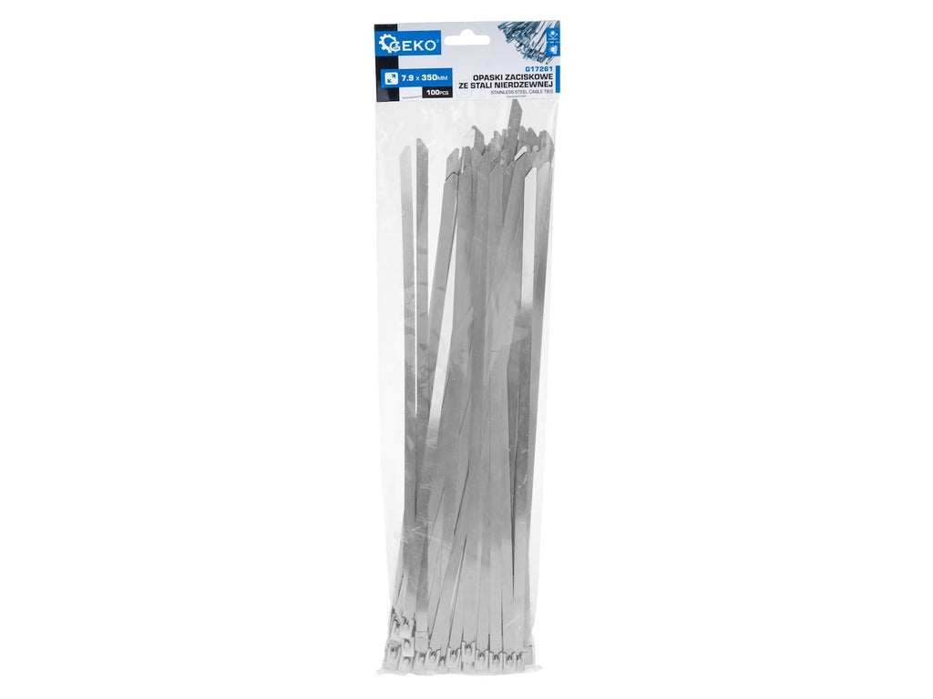 Stainless steel cable ties 7.9 x 350 mm, 100 pcs.