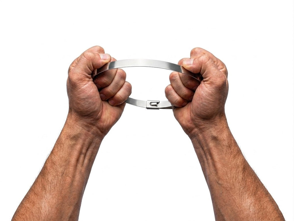 Stainless steel cable ties 7.9 x 350 mm, 100 pcs.