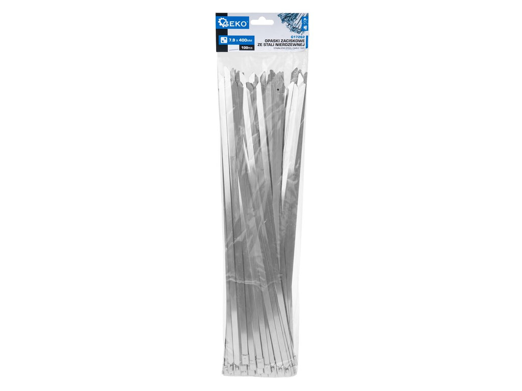 Stainless steel cable ties 7.9 x 400 mm, 100 pcs.