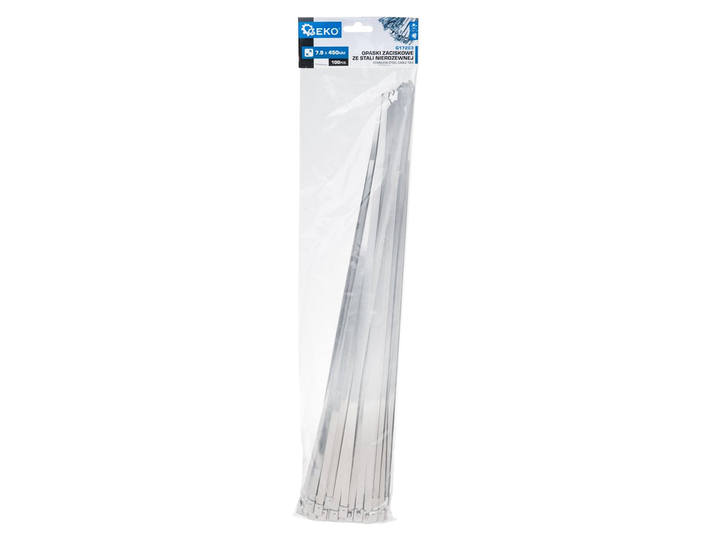 Stainless Steel Cable Ties 7.9 x 450 mm, 100 pcs