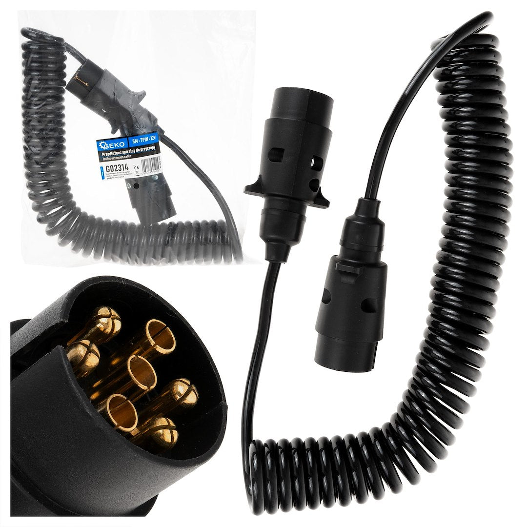 Trailer extension cable 5m 7PIN 12V
