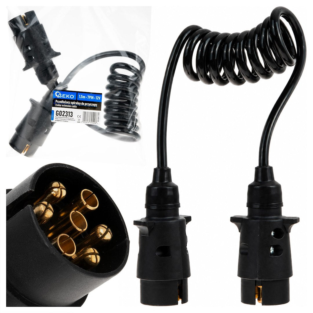 Trailer extension cable 1,5m 7PIN 12V