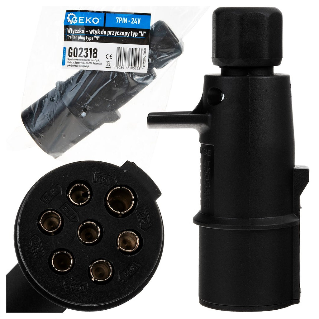 Trailer plug 7PIN 24V type "N"