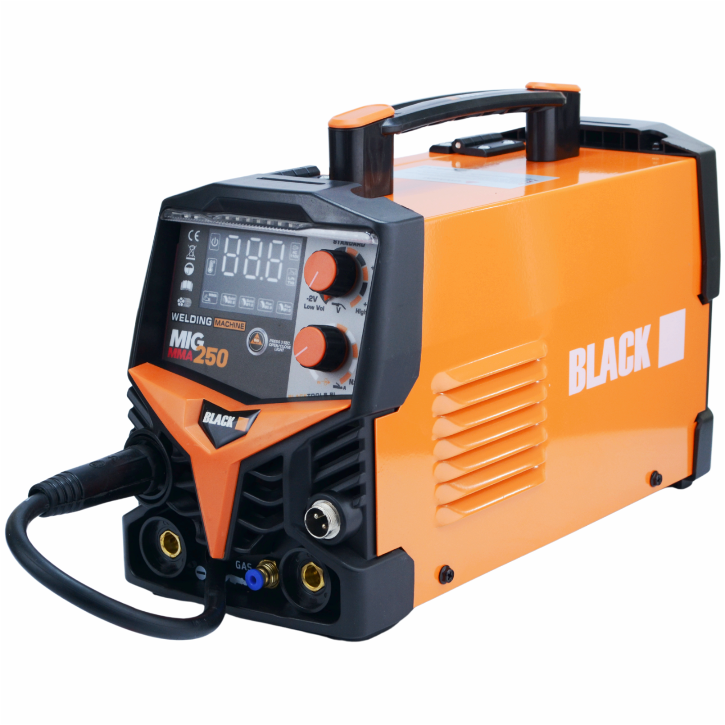 MIGOMAT MIG FCAW MMA 250A Flux Gaas Taustvalgustus Must Komplekt Keevitusmasin