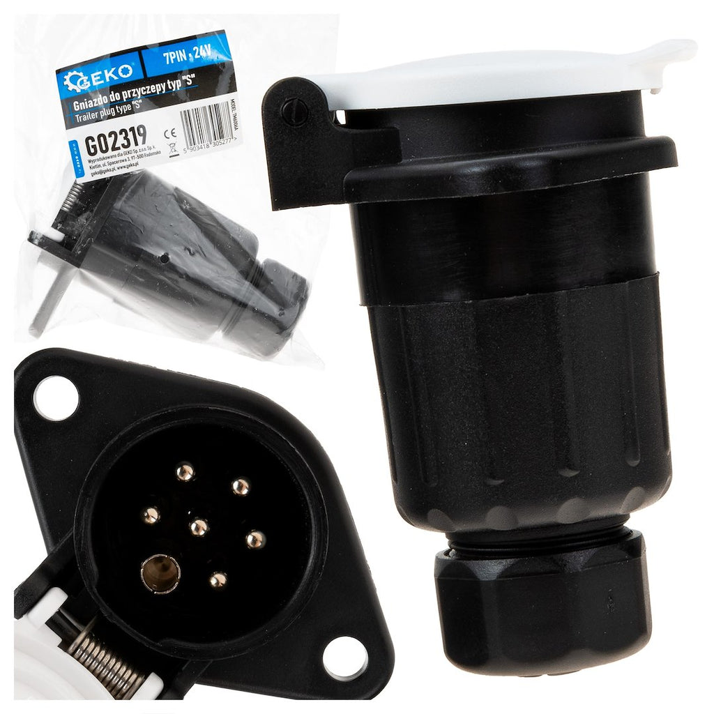 Trailer socket 7PIN 24V type "S"
