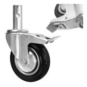 Scaffolding wheel with brake 160 mm, 125 kg