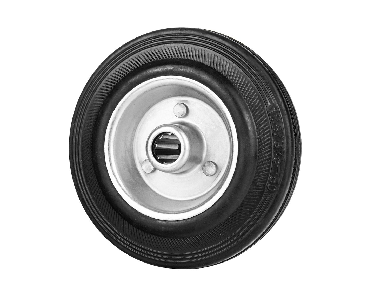 Steel-rubber wheel 125 mm, 100 kg