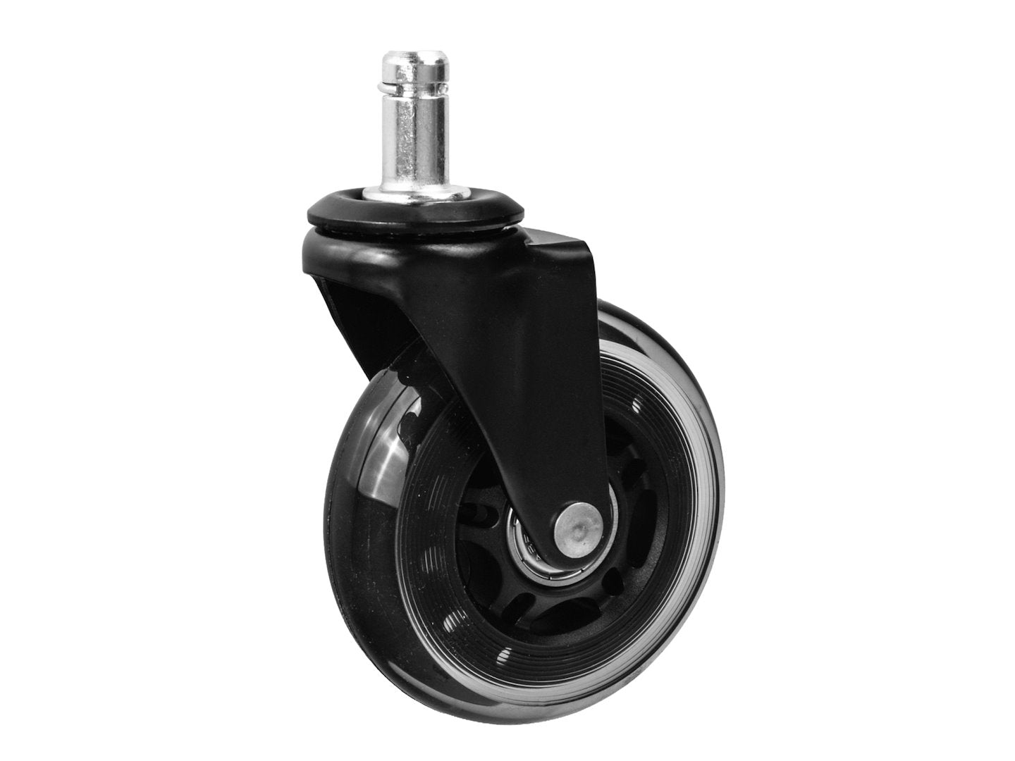 Rubber chair caster wheels 75 mm 45 kg – 5 pcs