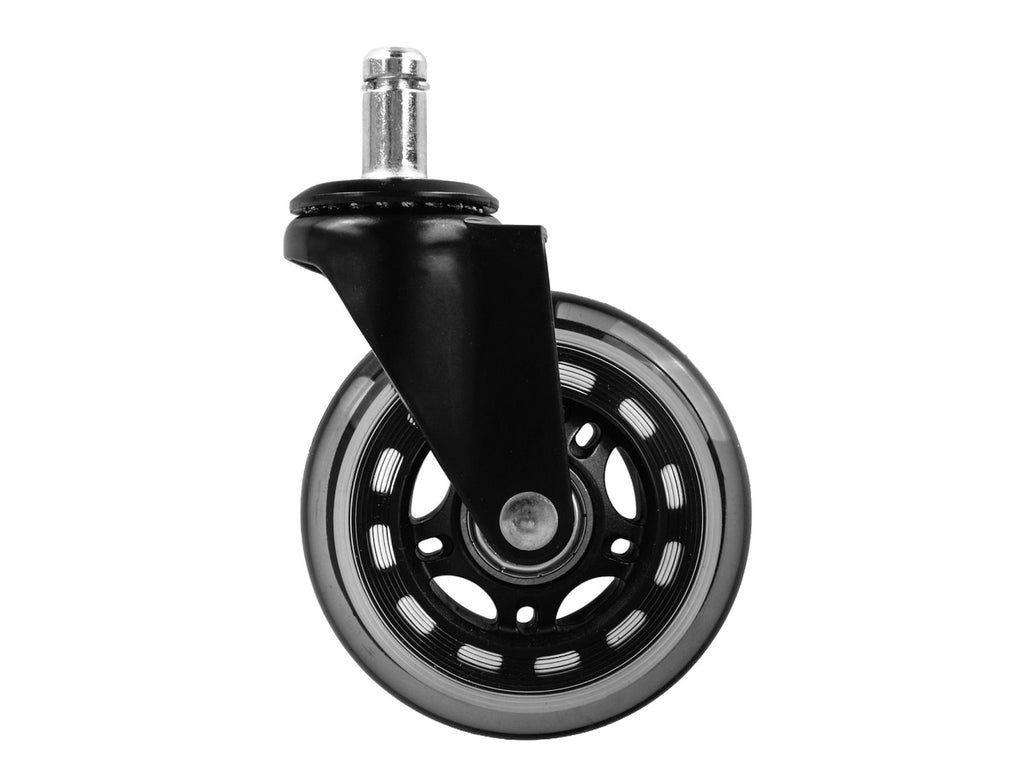 Rubber chair caster wheels 75 mm 45 kg – 5 pcs