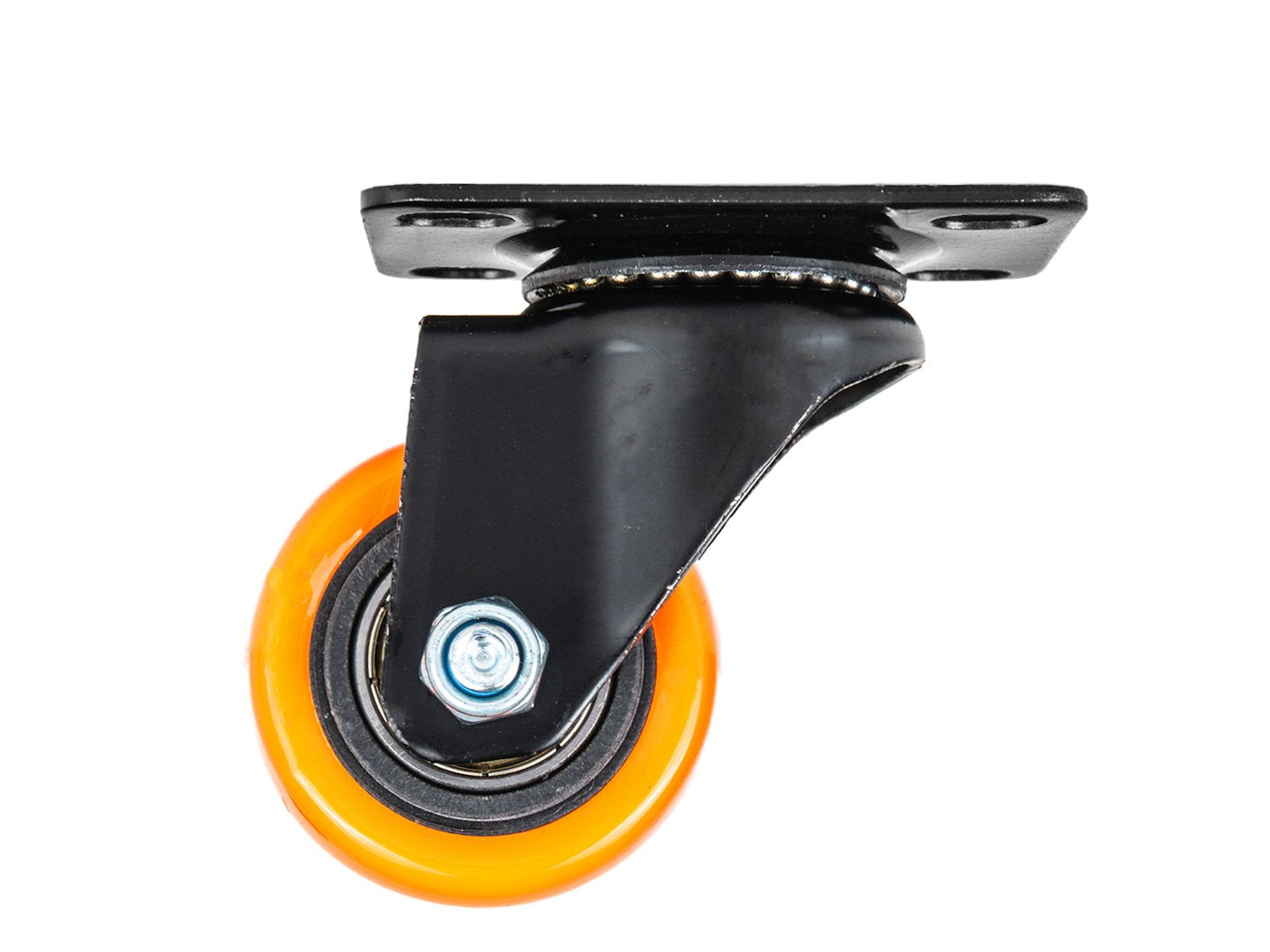 Set of 4 swivel caster wheels 40 mm, 40 kg – 2 with brake and 2 without brake