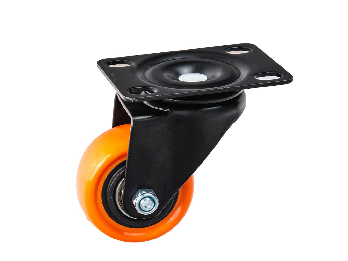 Set of 4 swivel caster wheels 50 mm 50 kg – 2 with brake and 2 without brake
