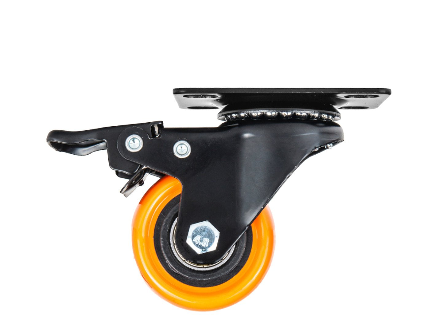 Set of 4 swivel caster wheels 50 mm 50 kg – 2 with brake and 2 without brake