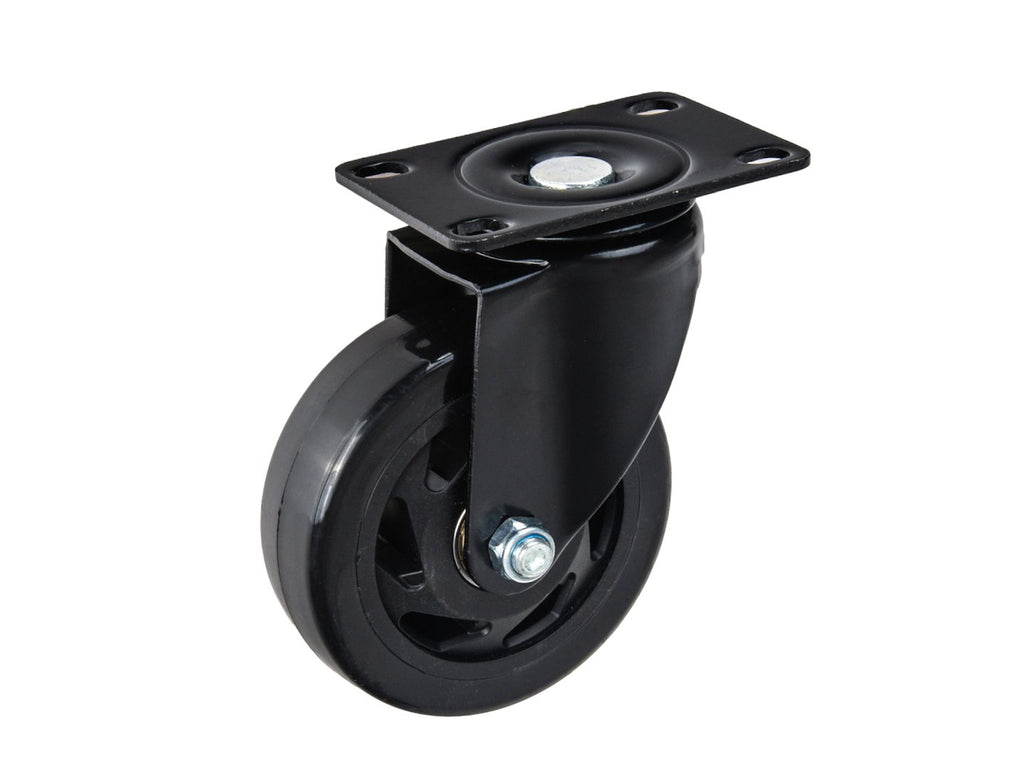 Set of 4 swivel caster wheels 100 mm 120 kg – 2 with brake and 2 without brake