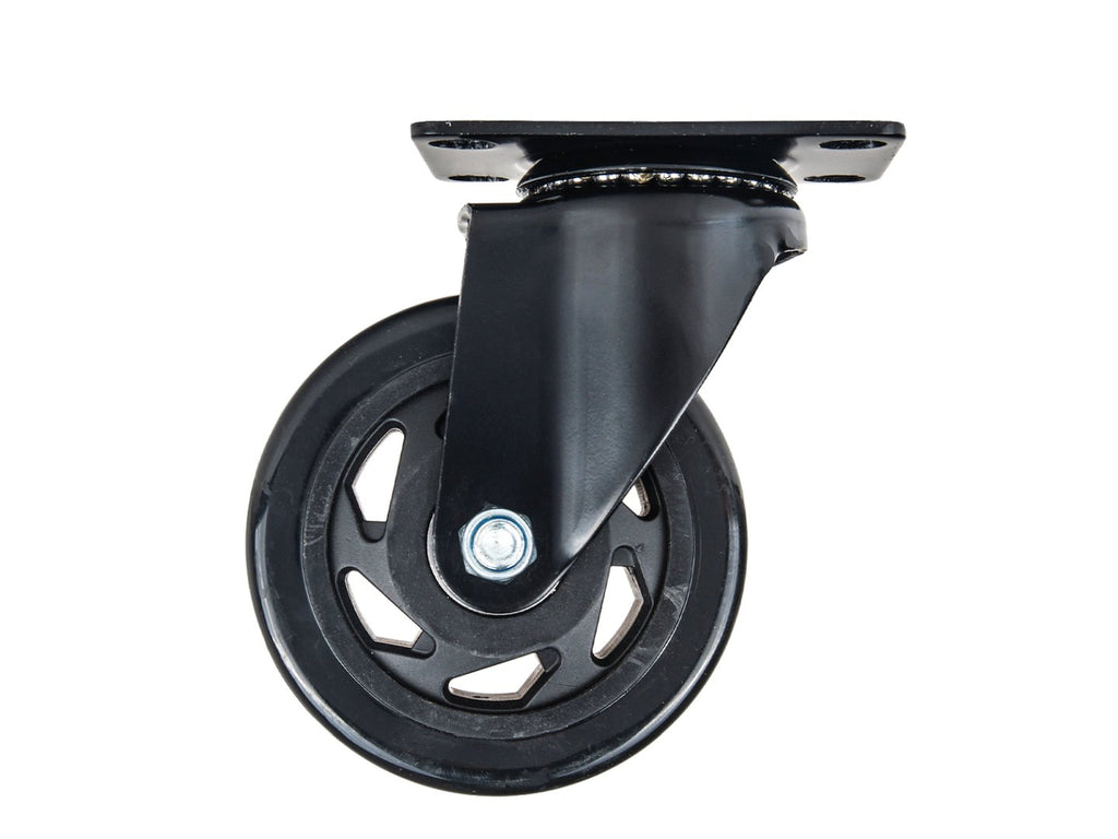 Set of 4 swivel caster wheels 100 mm 120 kg – 2 with brake and 2 without brake