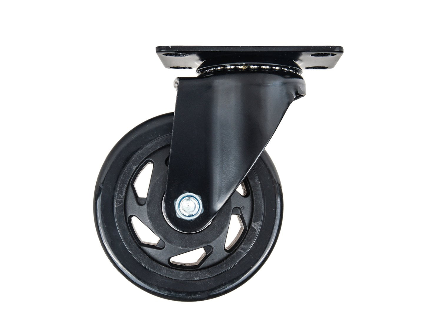 Set of 4 swivel caster wheels 100 mm 120 kg – 2 with brake and 2 without brake