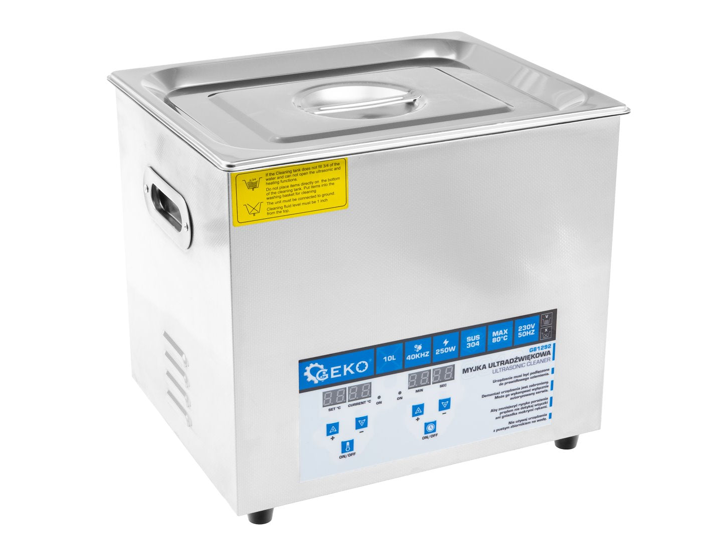 Ultrasonic Cleaner 250W, 10L