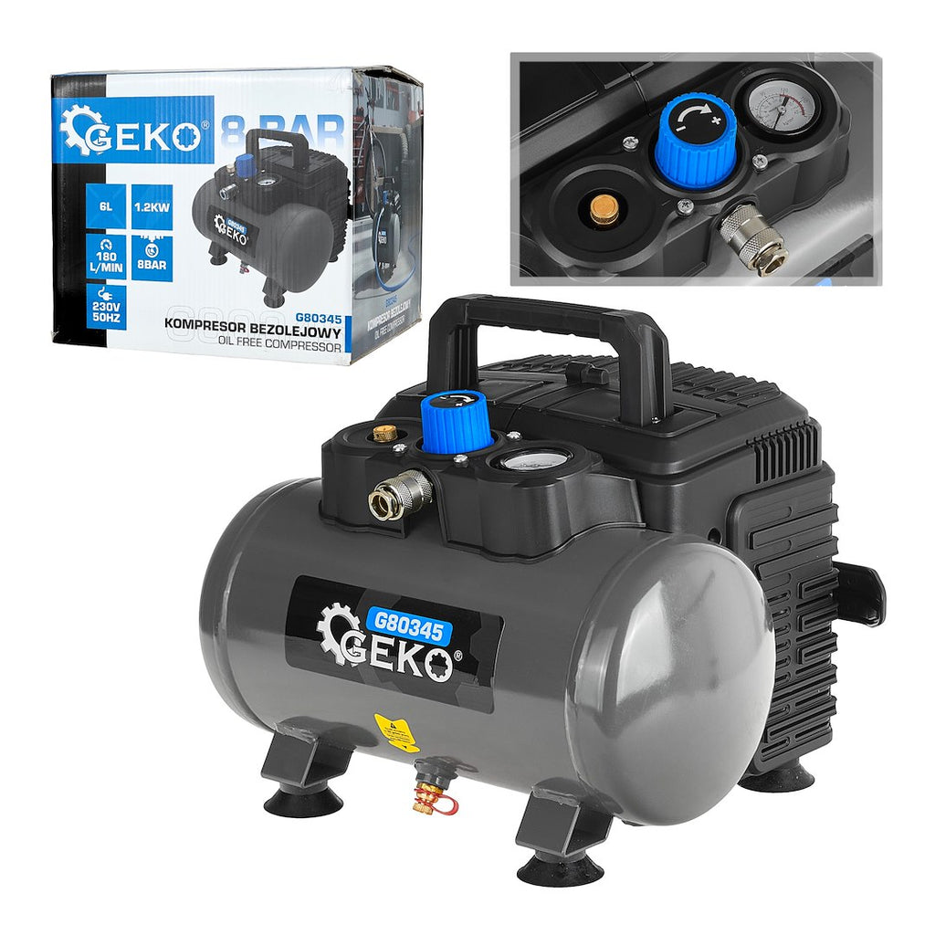 Oil-Free Air Compressor 6L 8 BAR