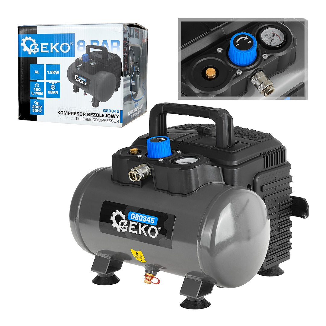 Oil-Free Air Compressor 6L 8 BAR