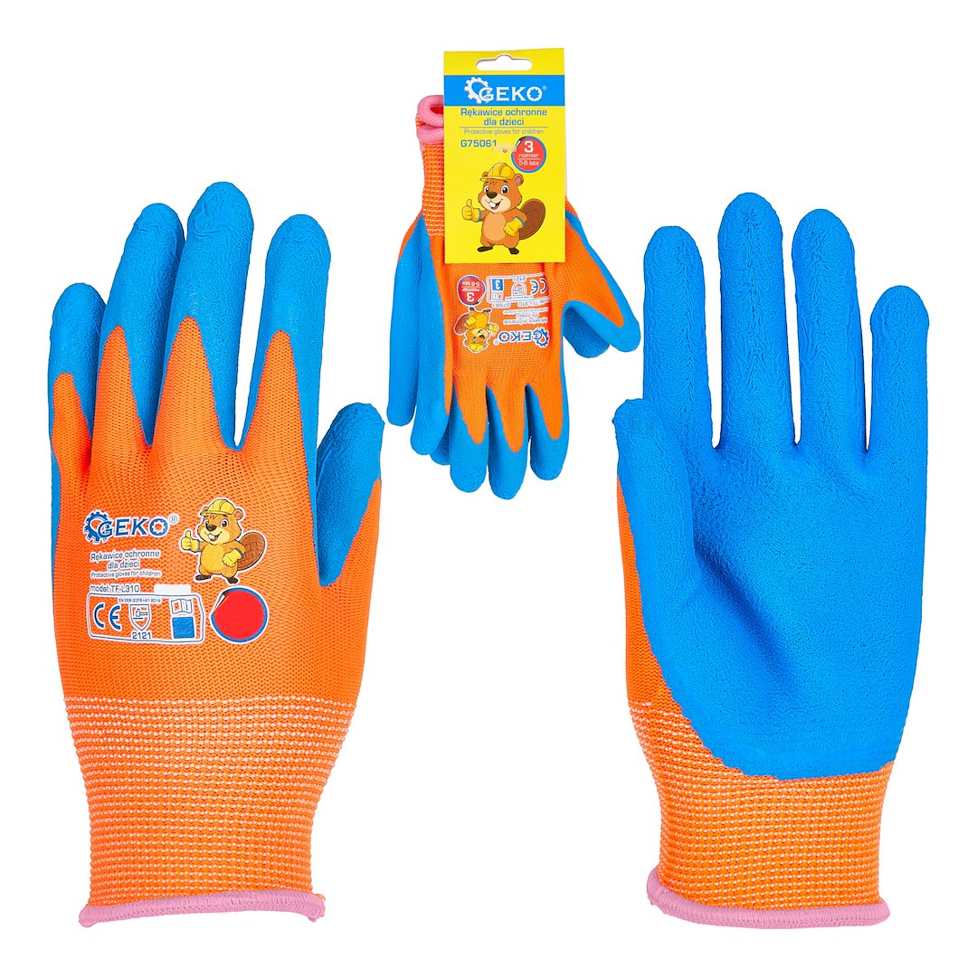 Kids' Protective Gloves, Size 3 (Ages 5-8) – Pack of 12