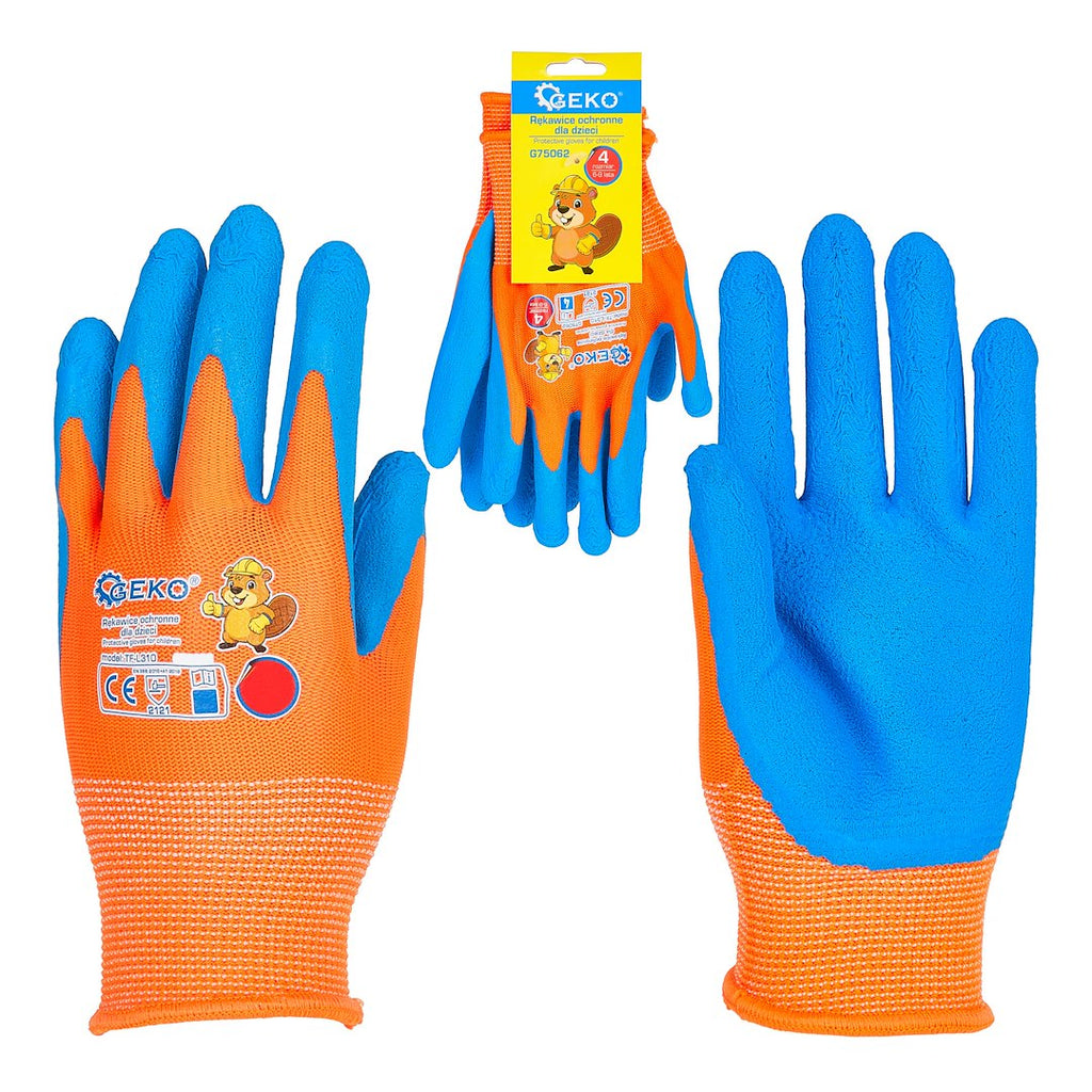 Kids' Protective Gloves, Size 4 (Age 6–9) – Pack of 12