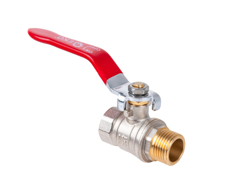 1/2" ball valve with choke — external + internal thread
