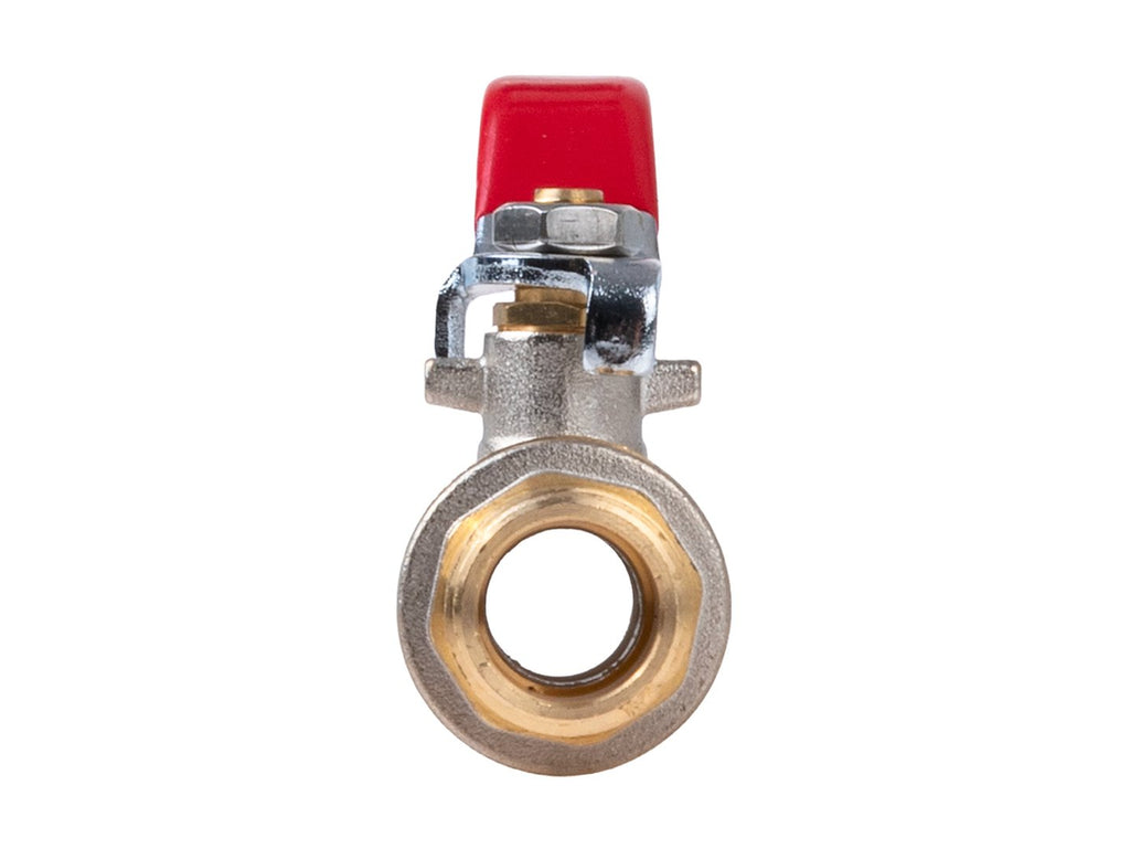 1/2" ball valve with choke — external + internal thread