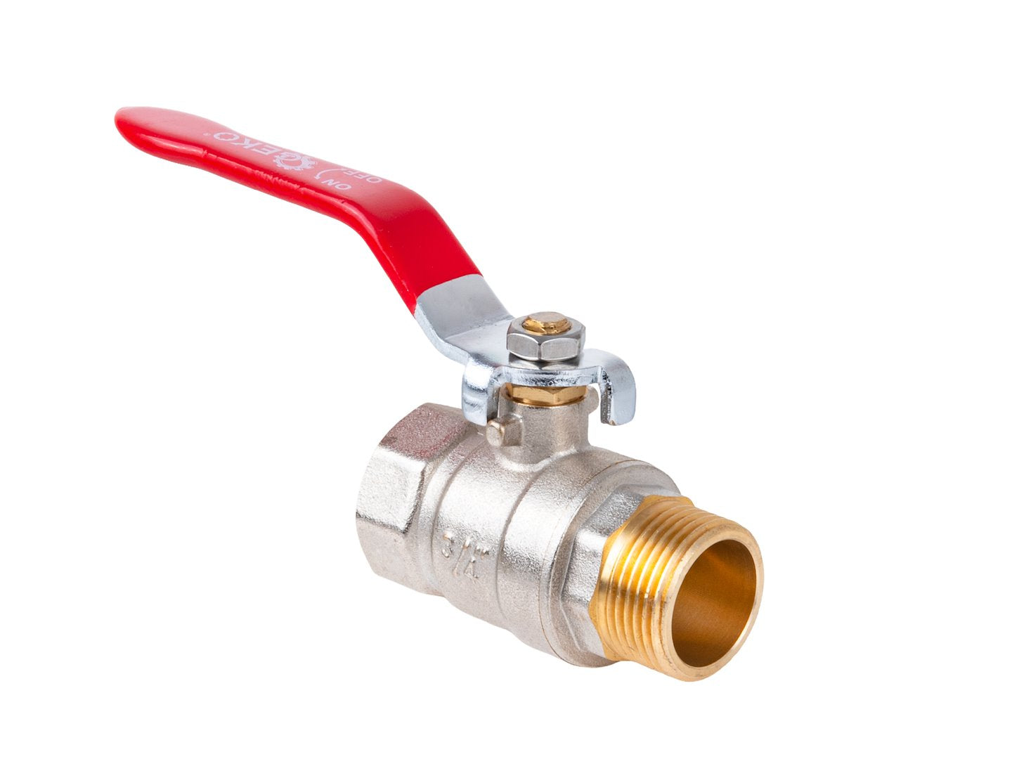 3/4" ball valve with choke / external + internal thread