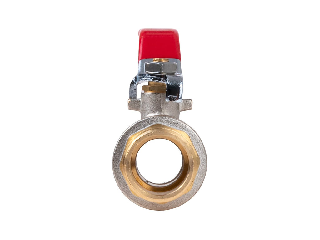 3/4" ball valve with choke / external + internal thread