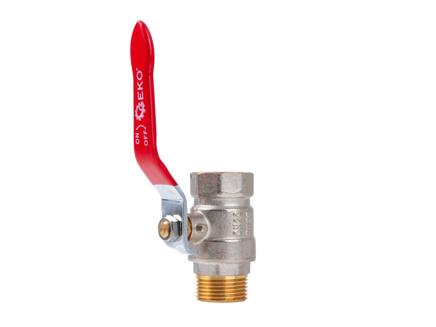 3/4" ball valve with choke / external + internal thread