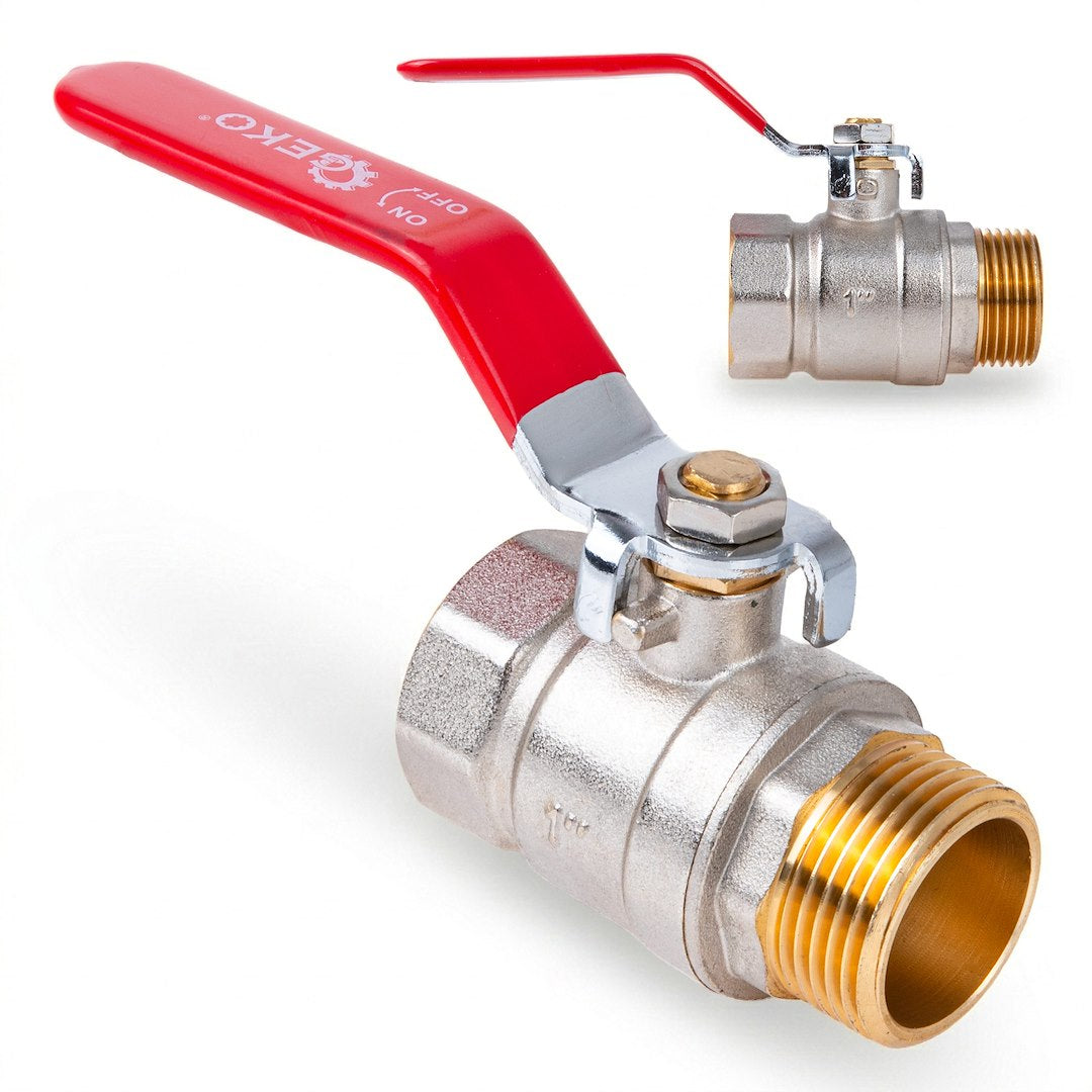 1" Ball Valve with Choke / External + Internal Thread