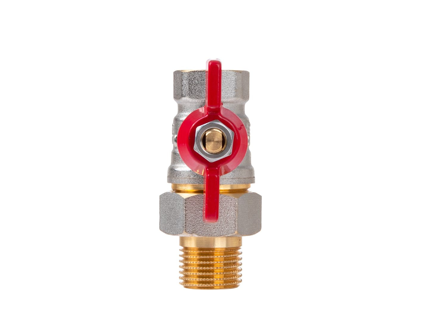 1/2" ball butterfly valve with choke and screw connection / internal + external thread