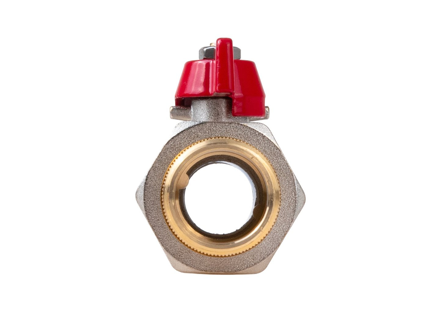 1" ball butterfly valve with choke and screw connection / internal + external thread