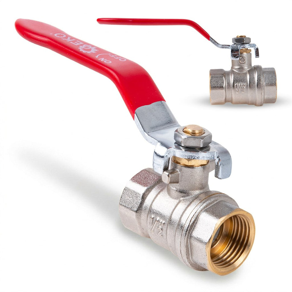 1/2" ball valve with choke — internal+internal thread