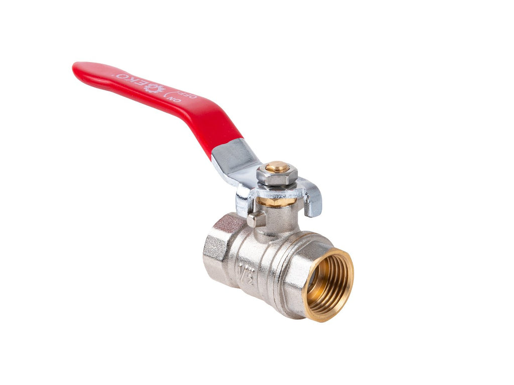1/2" ball valve with choke — internal+internal thread