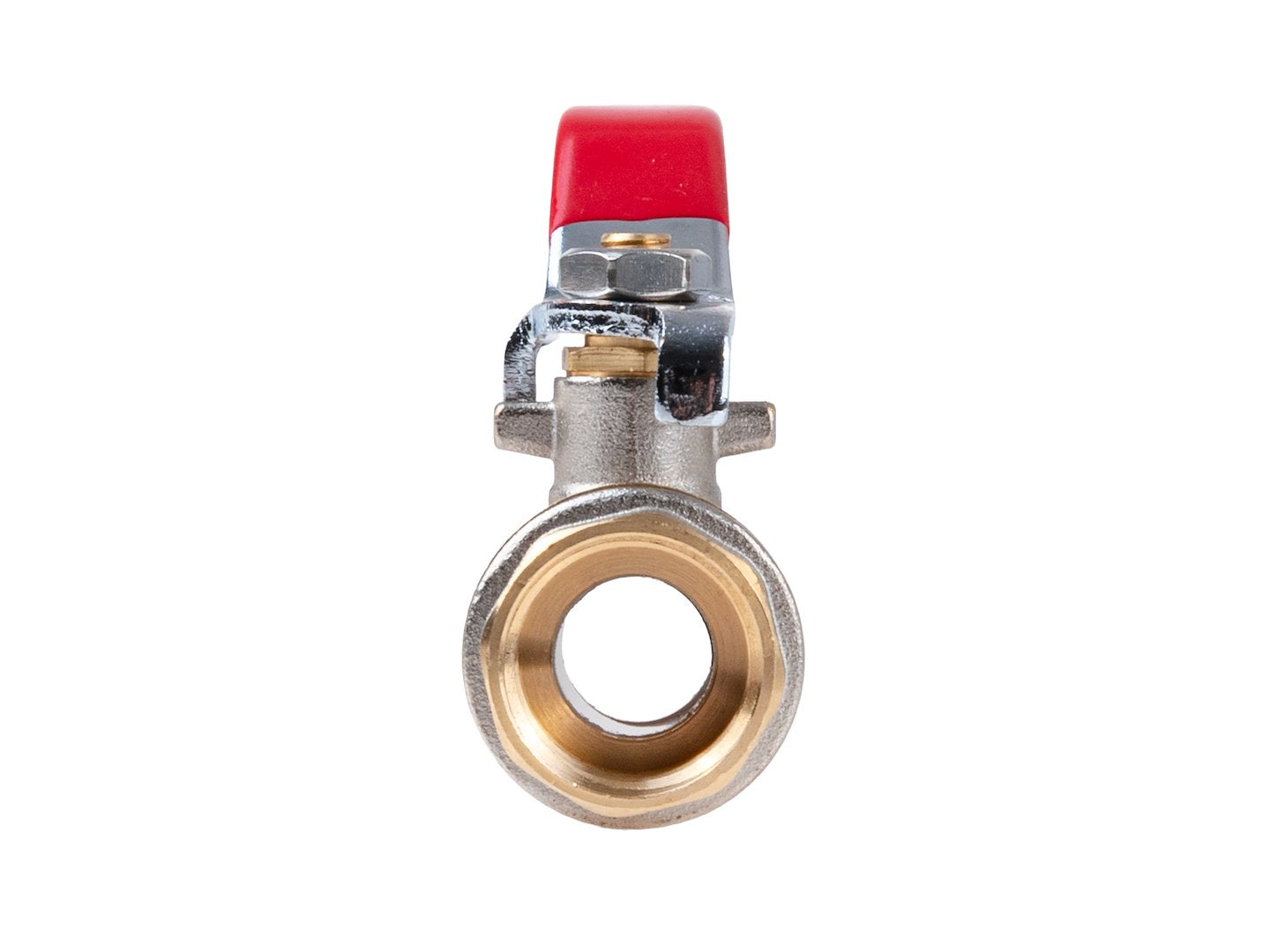 1/2" ball valve with choke — internal+internal thread