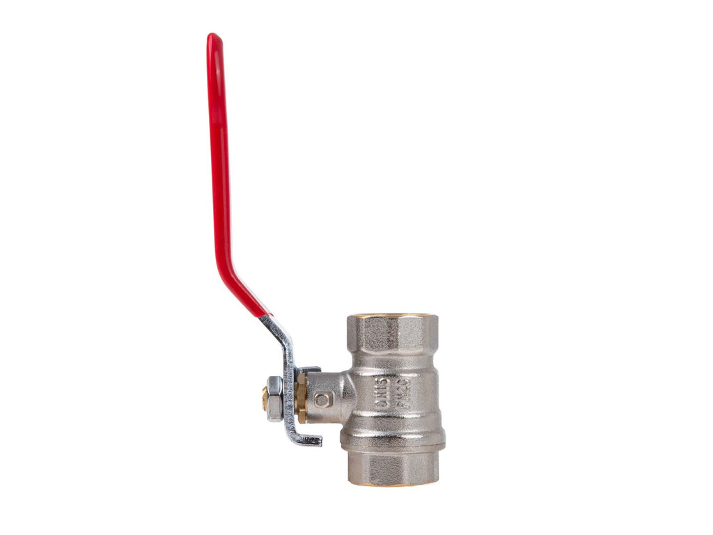 1/2" ball valve with choke — internal+internal thread