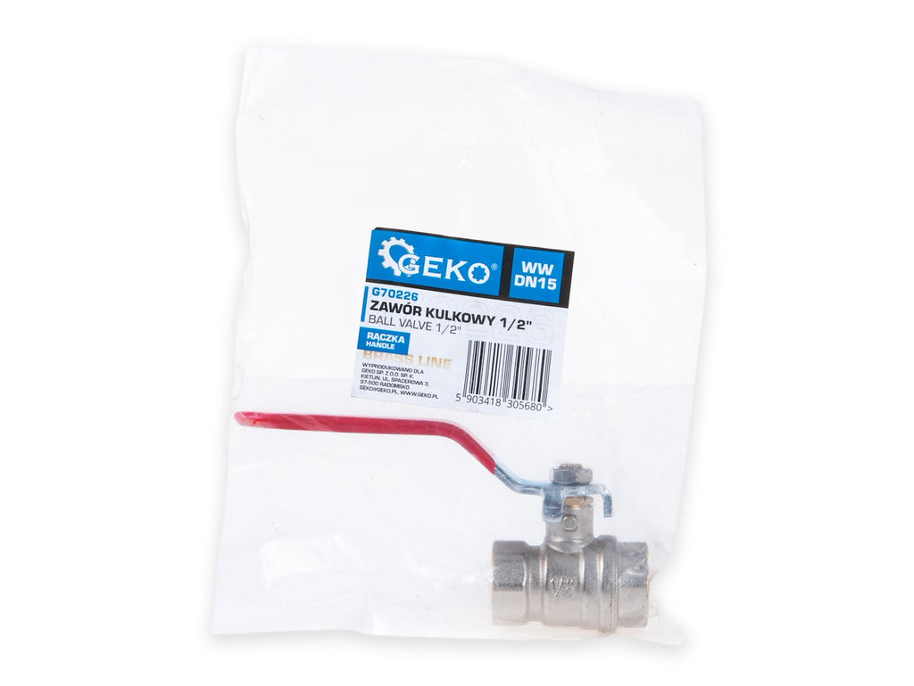 1/2" ball valve with choke — internal+internal thread