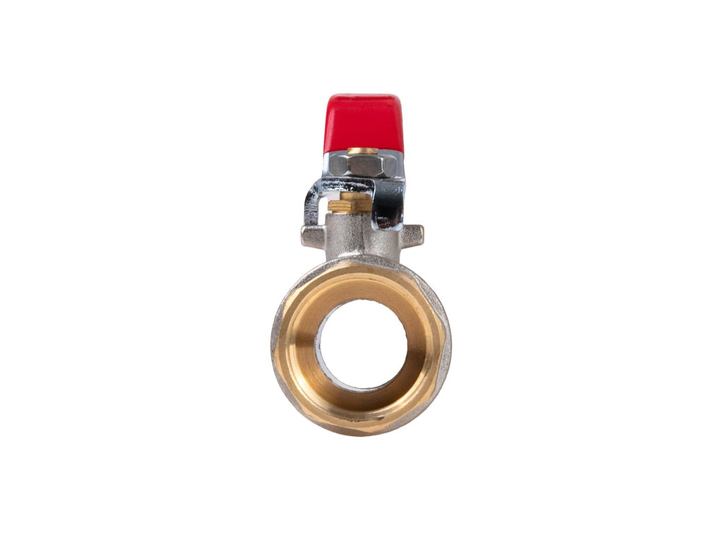 3/4" ball valve with choke (internal thread / internal thread)