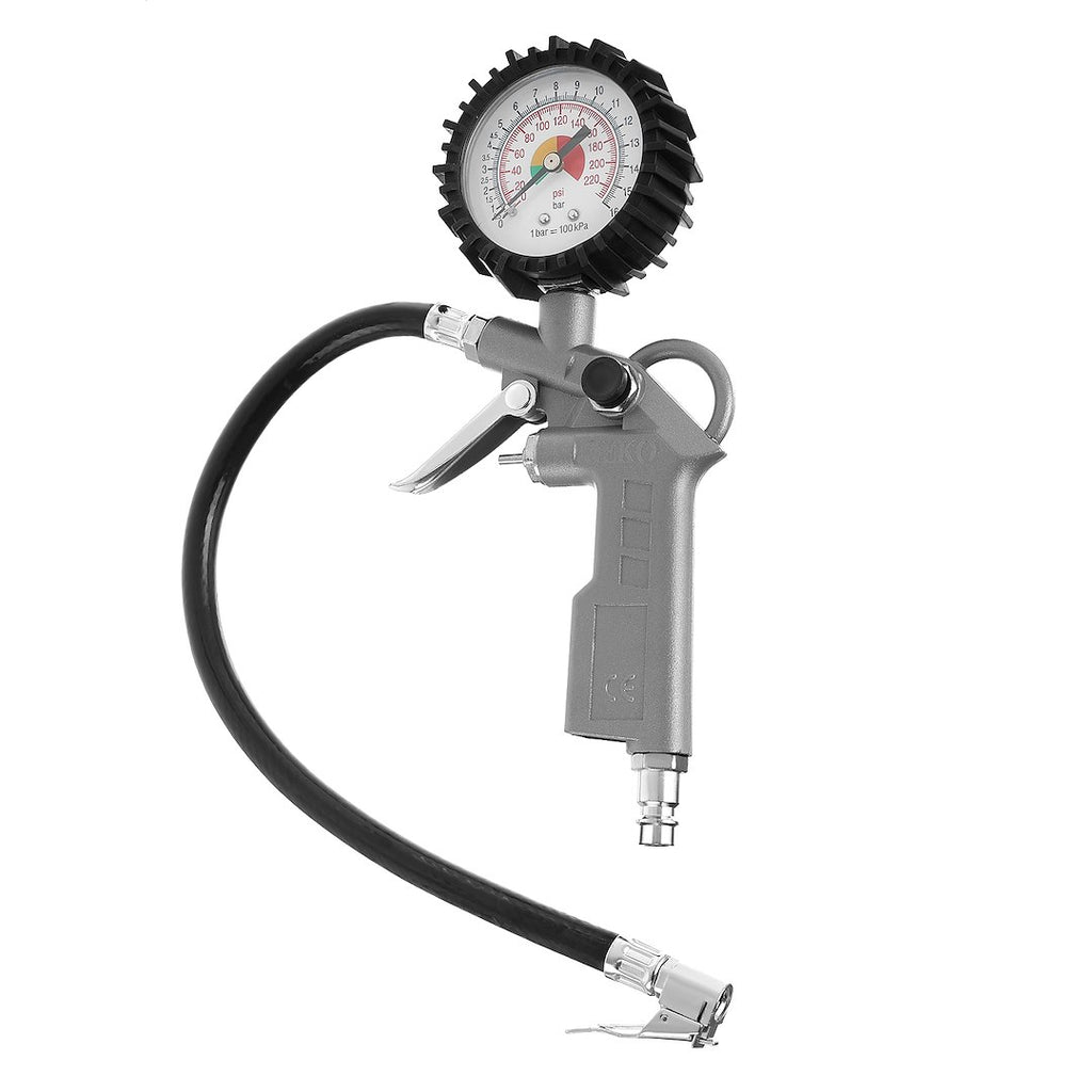 Pistol-grip Tire Inflator with Gauge