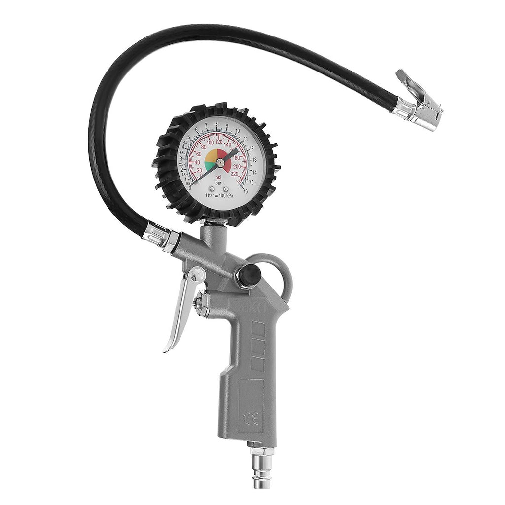 Pistol-grip Tire Inflator with Gauge