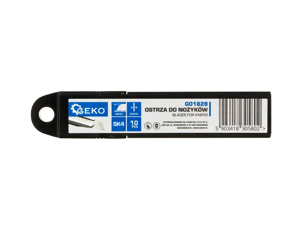 Blades for utility knives 100 x 18 x 0.5 mm SK4 10 pcs.