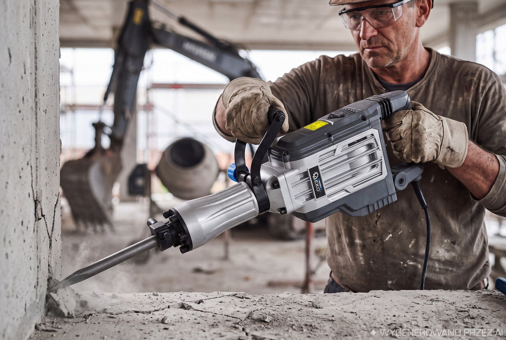 Demolition Breaker 65J 1700W with accessories