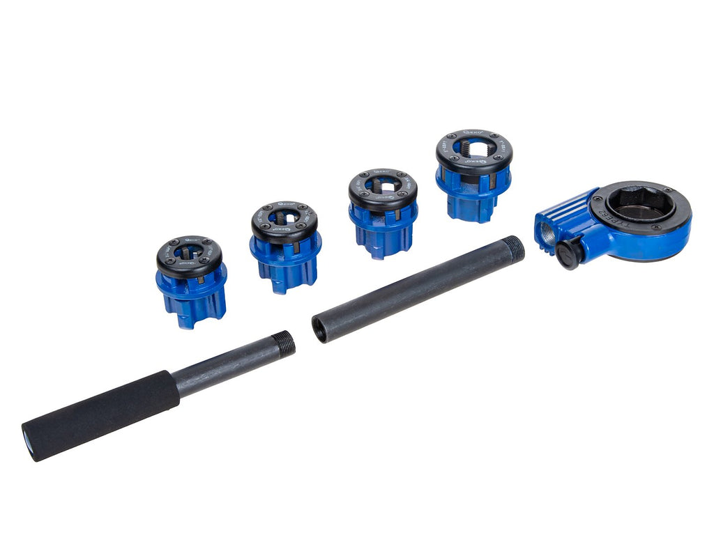 Hand Pipe Threading Set – 4-Piece, 3/8"-1"