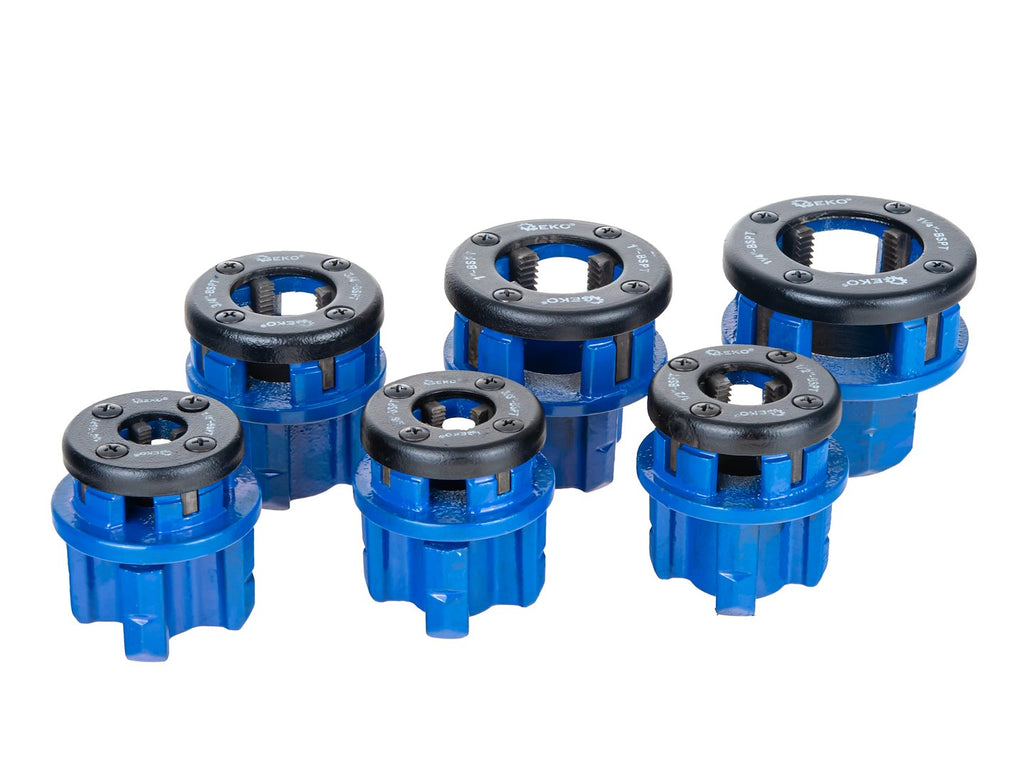 Hand Pipe Threading Set – 6-piece, 1/4"-5/4"