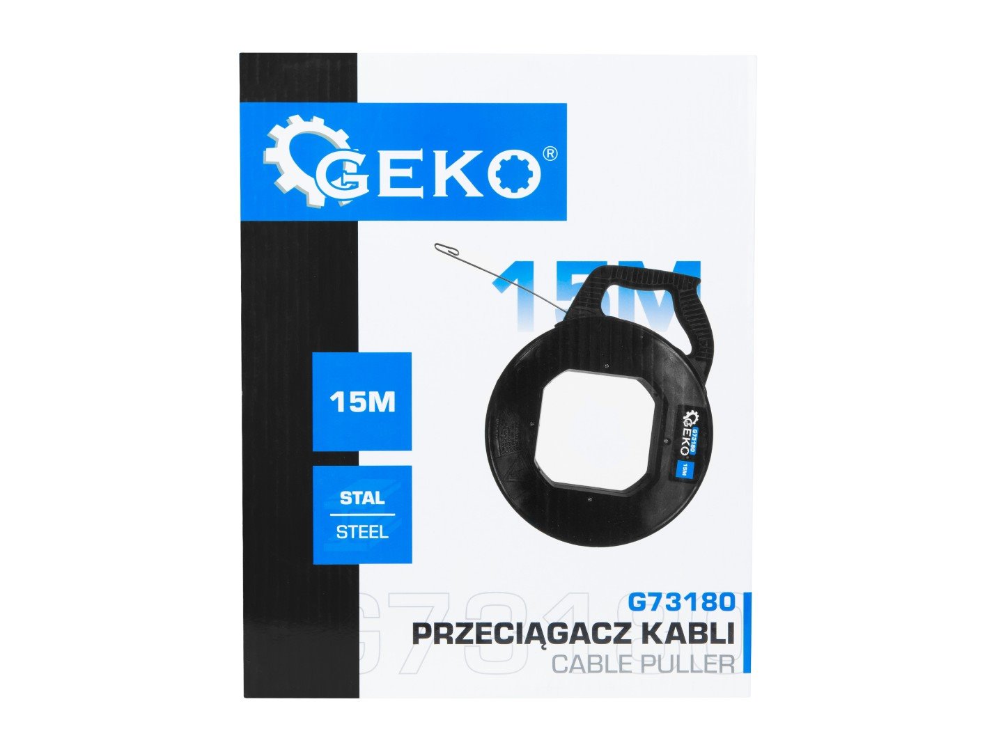 Wire and cable puller, steel wire, 15 m (10)