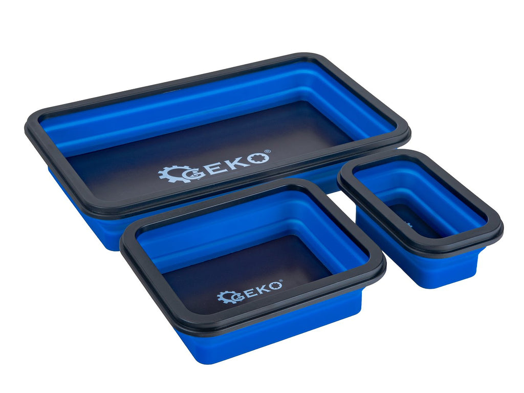 3-Piece Magnetic Silicone Tool Tray Set