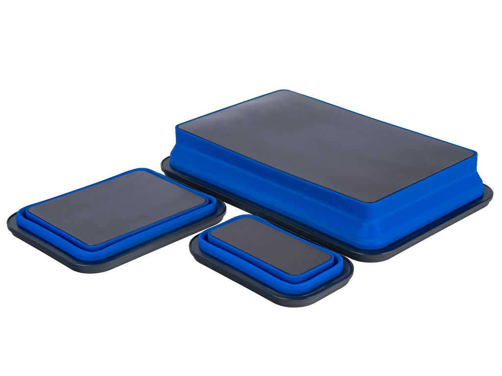 3-Piece Magnetic Silicone Tool Tray Set