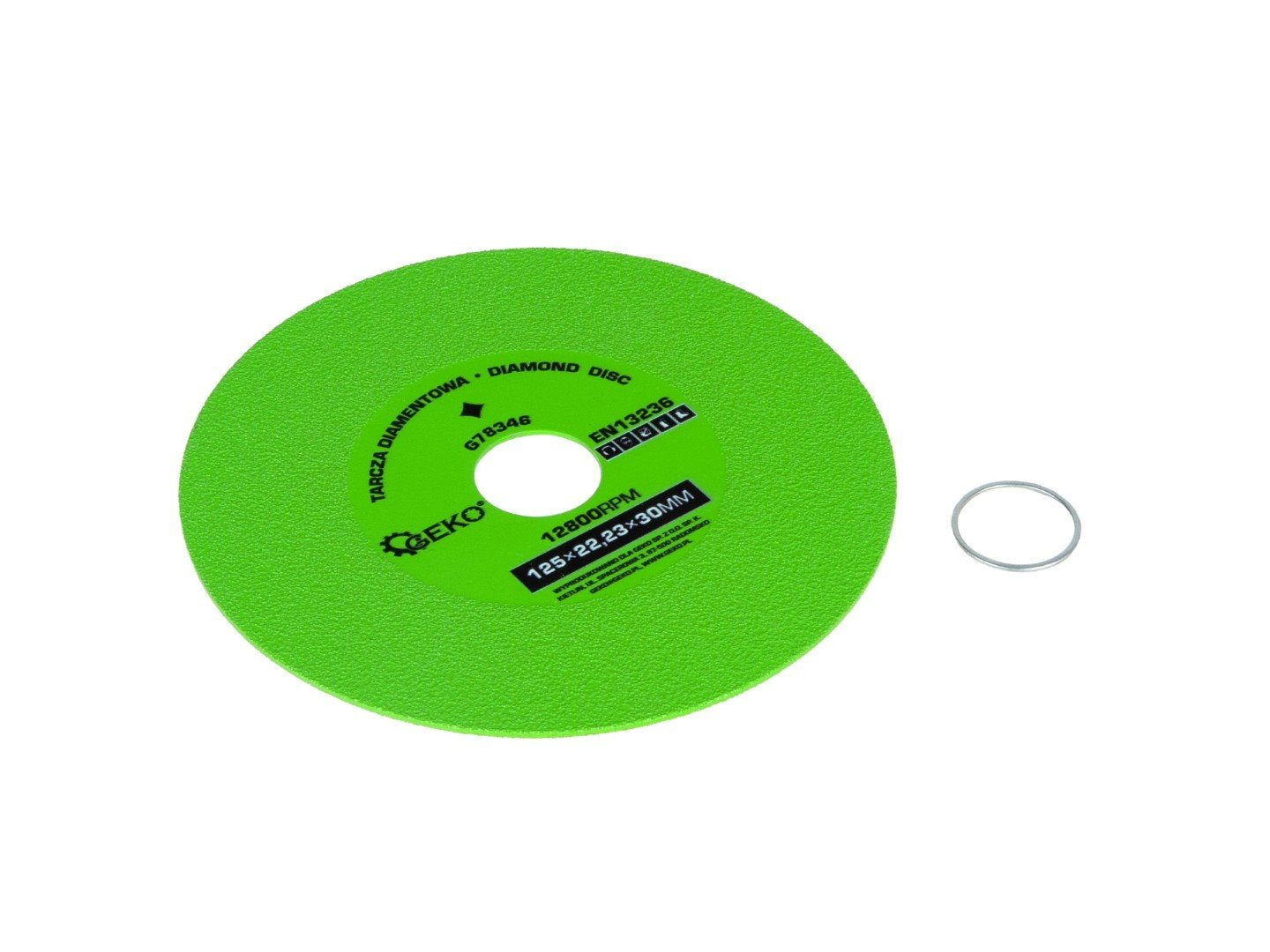 Diamond Cutting and Grinding Disc for Glass & Tiles 125 × 22.23 × 30 mm
