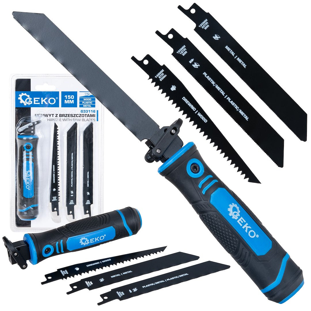 Saber Saw Blade Holder with 3 × 150 mm Blades