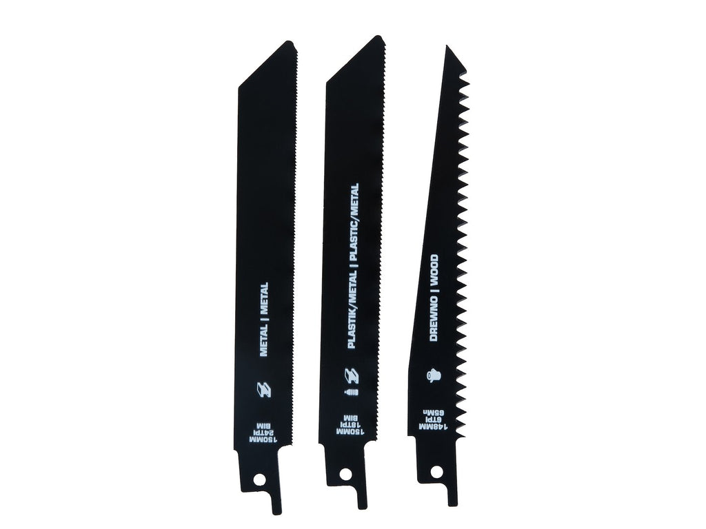 Saber Saw Blade Holder with 3 × 150 mm Blades